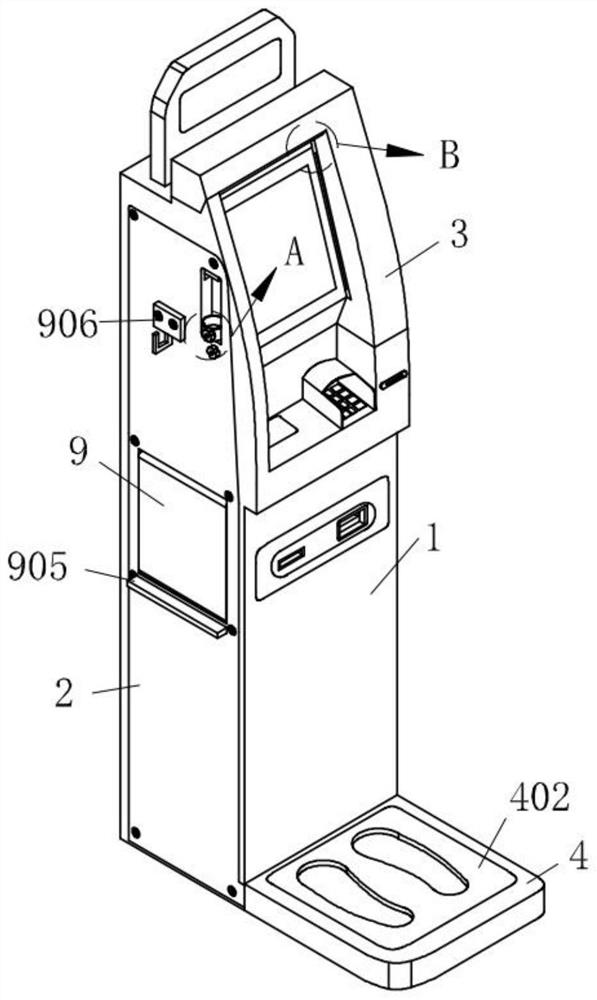 Self-service machine for hotel self-service check-in