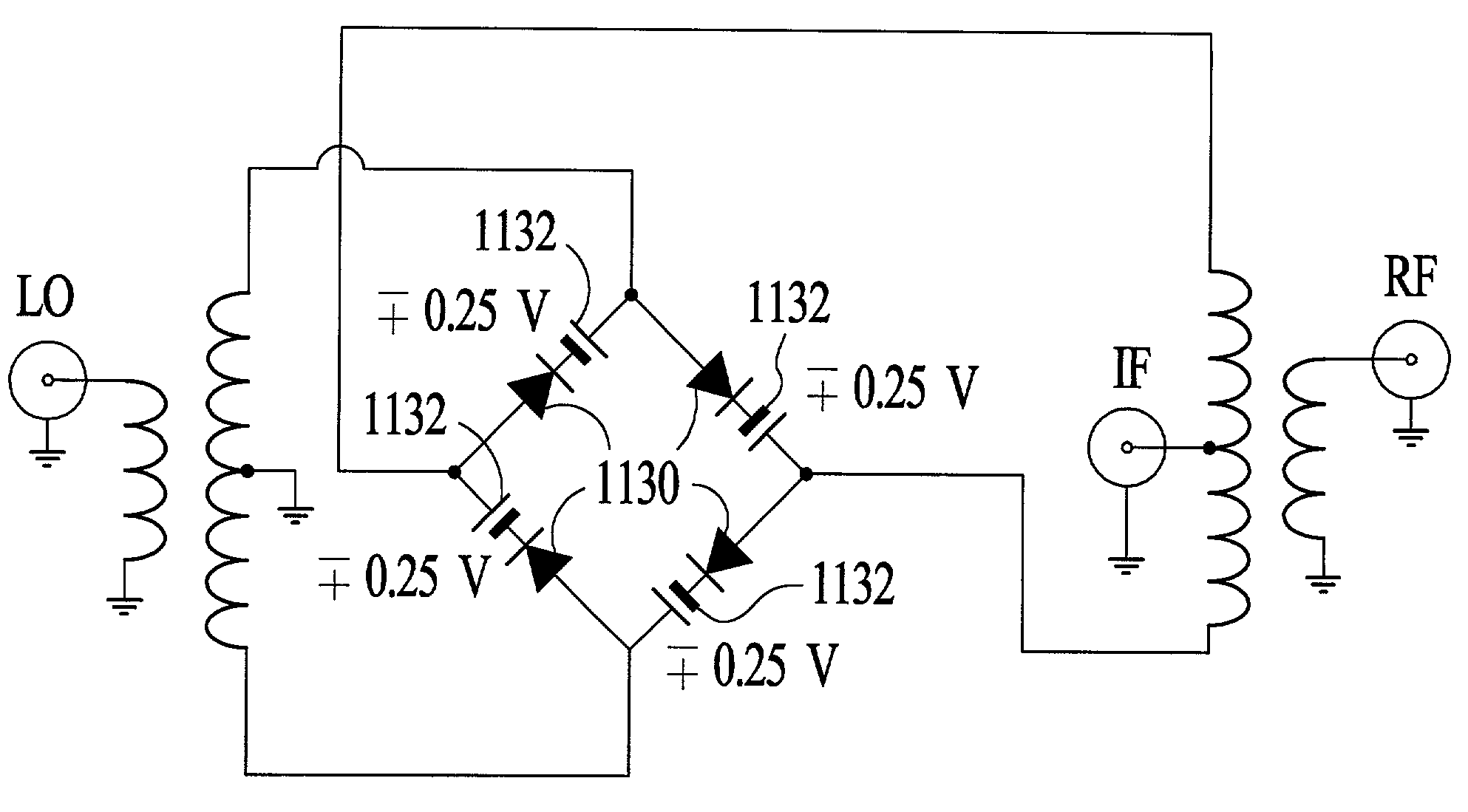 Frequency translating devices and frequency translating measurement systems with DC bias added to a mixer diode