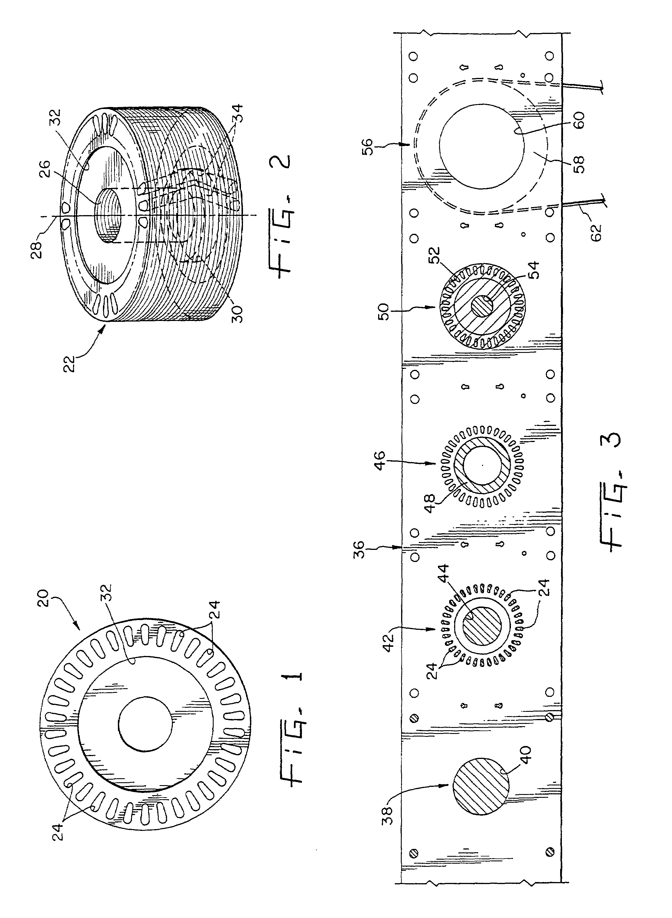 Lamination stack with center interlock