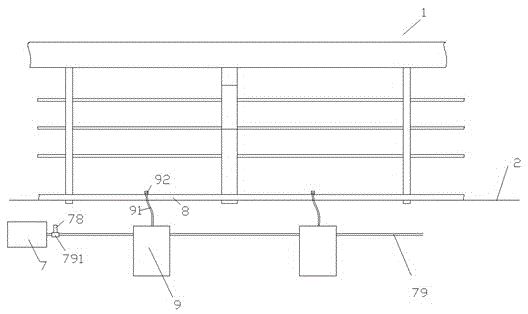 Municipal bridge guardrail cleaning device and using method thereof