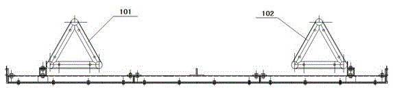 Long-distance high-precision elevation transfer aiming target plate