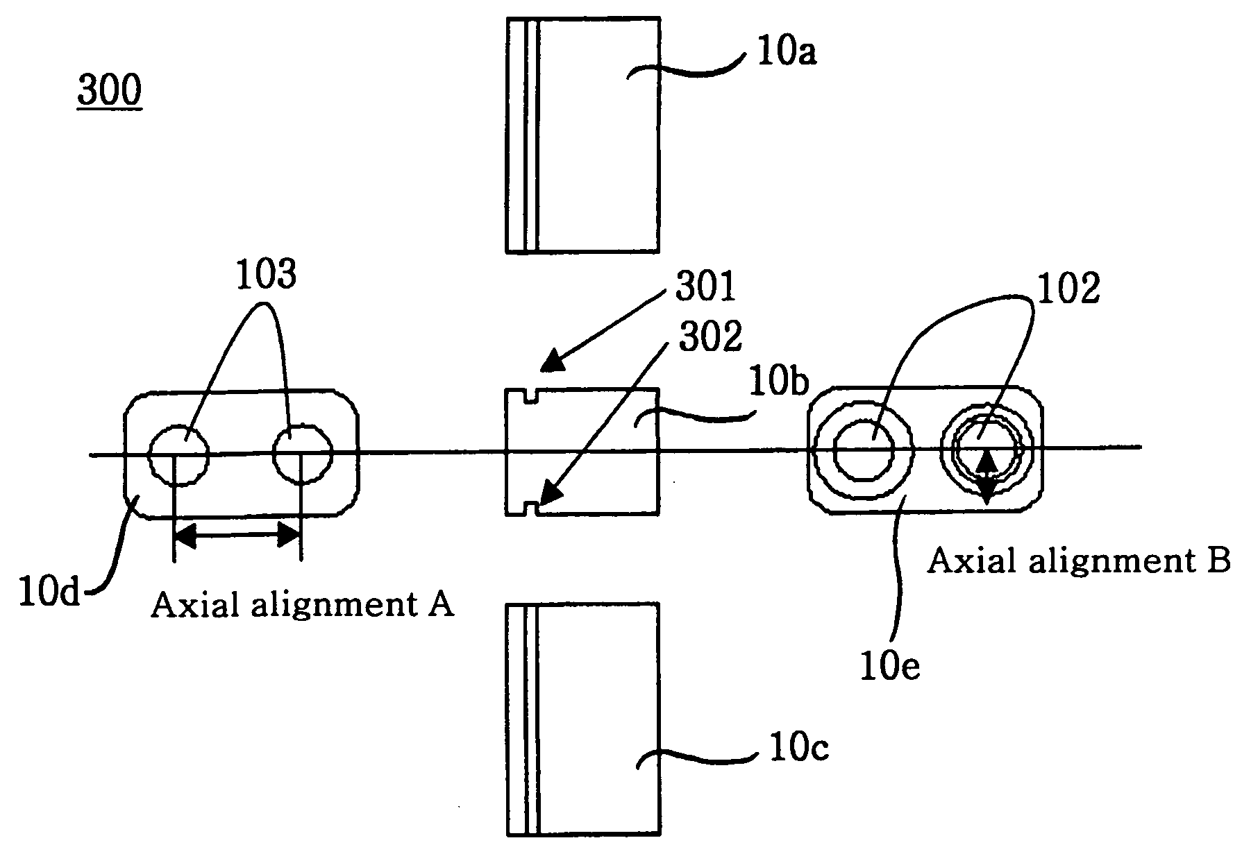 Optical module with accurate axial alignment using a platform