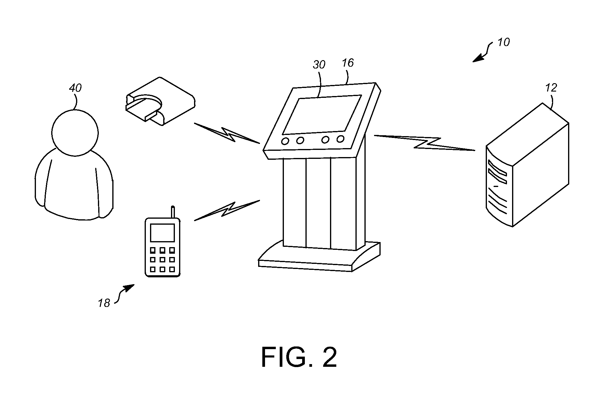 Public kiosk providing near field communication services