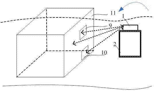 Automatic cruise type laser methane gas concentration monitoring device