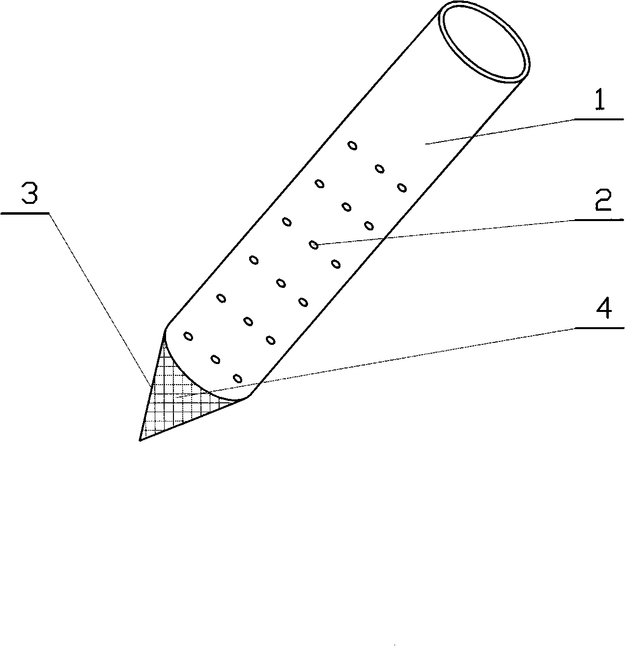 Short tube and short tube sand consolidation agent strengthening construction process