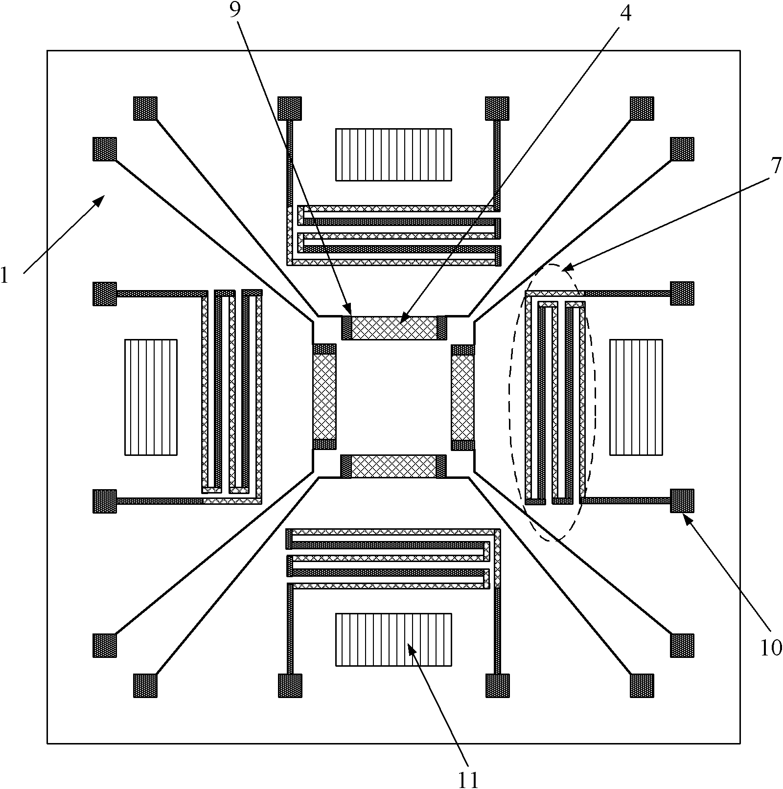 Thermal wind sensor based on anodic bonding technology and preparation method thereof