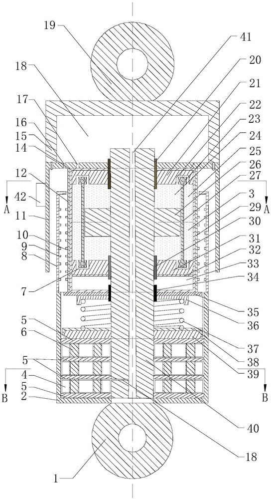 A self-powered vehicle vibration damping device and control method thereof