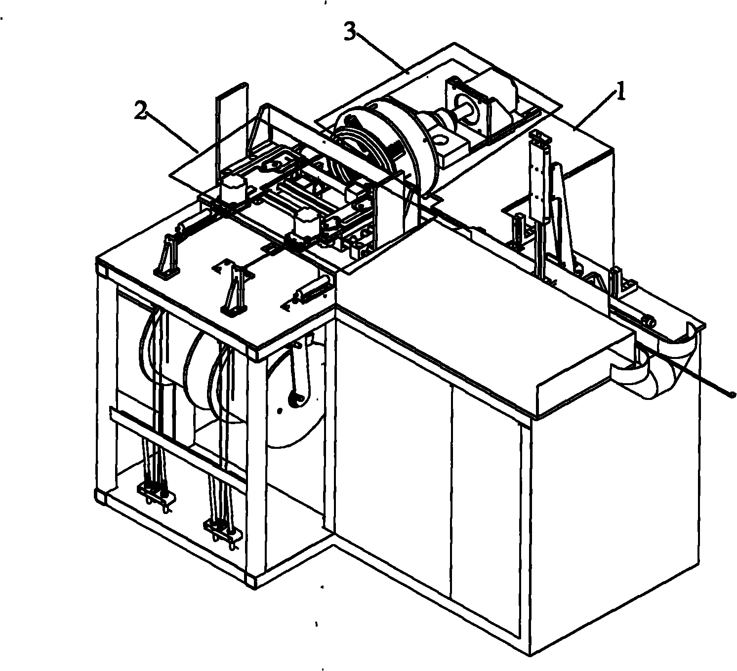 Connection line binding machine