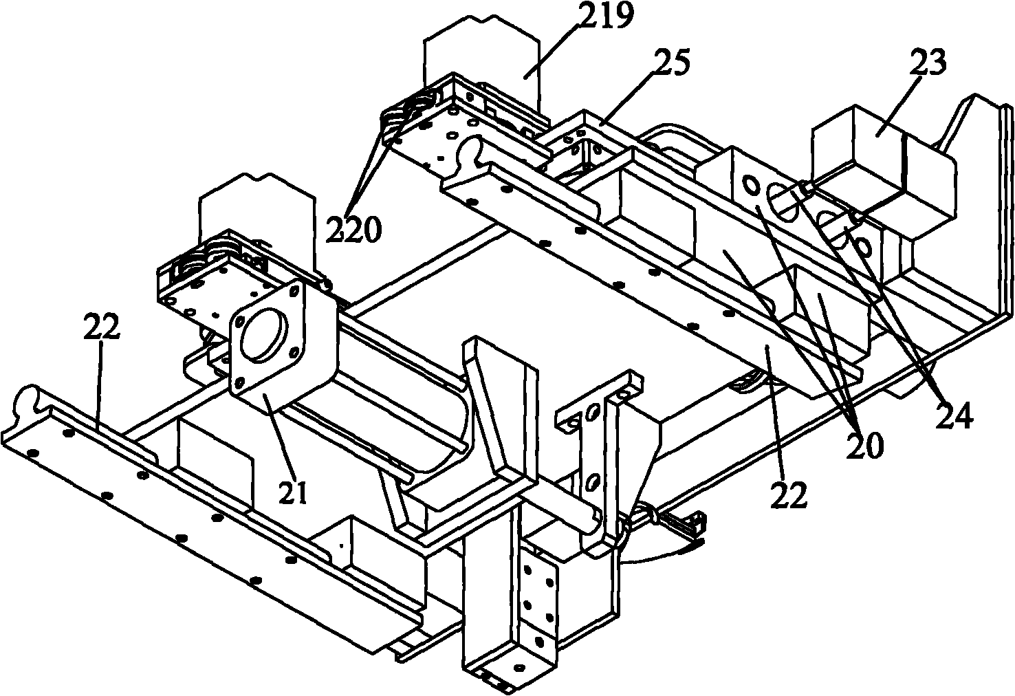 Connection line binding machine