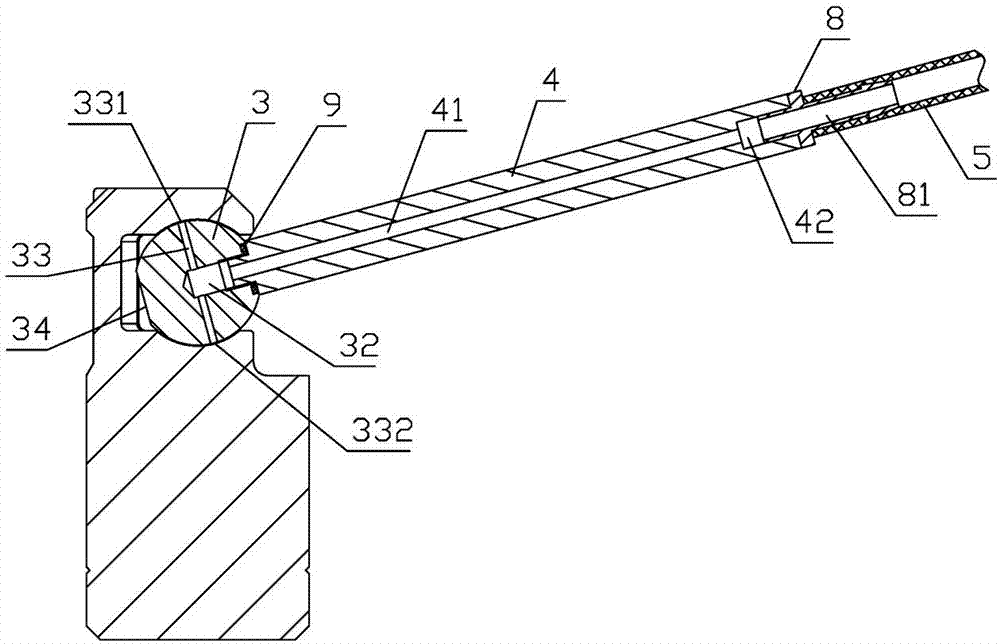 Ball diameter electro-pneumatic measuring instrument for symmetric ball socket