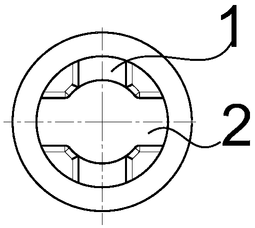 Cold extrusion machining method of anti-rotating seat