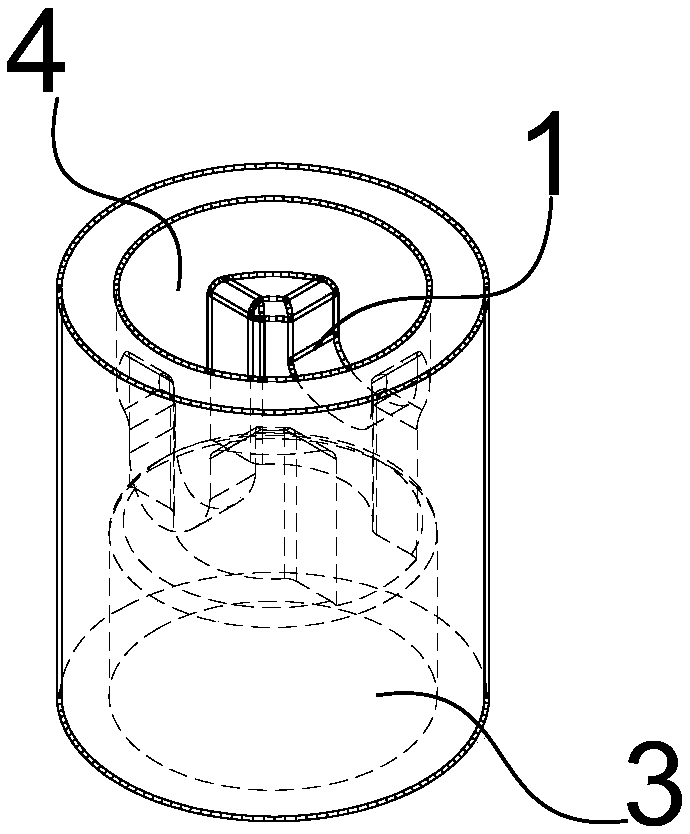 Cold extrusion machining method of anti-rotating seat