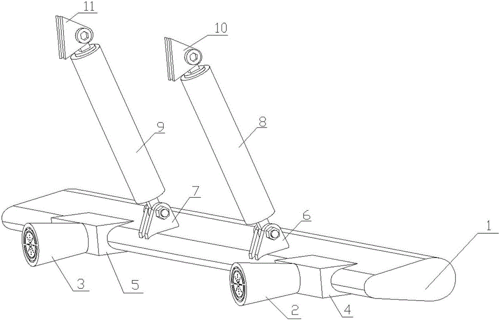 Heavy automobile biomimetic rear bumper