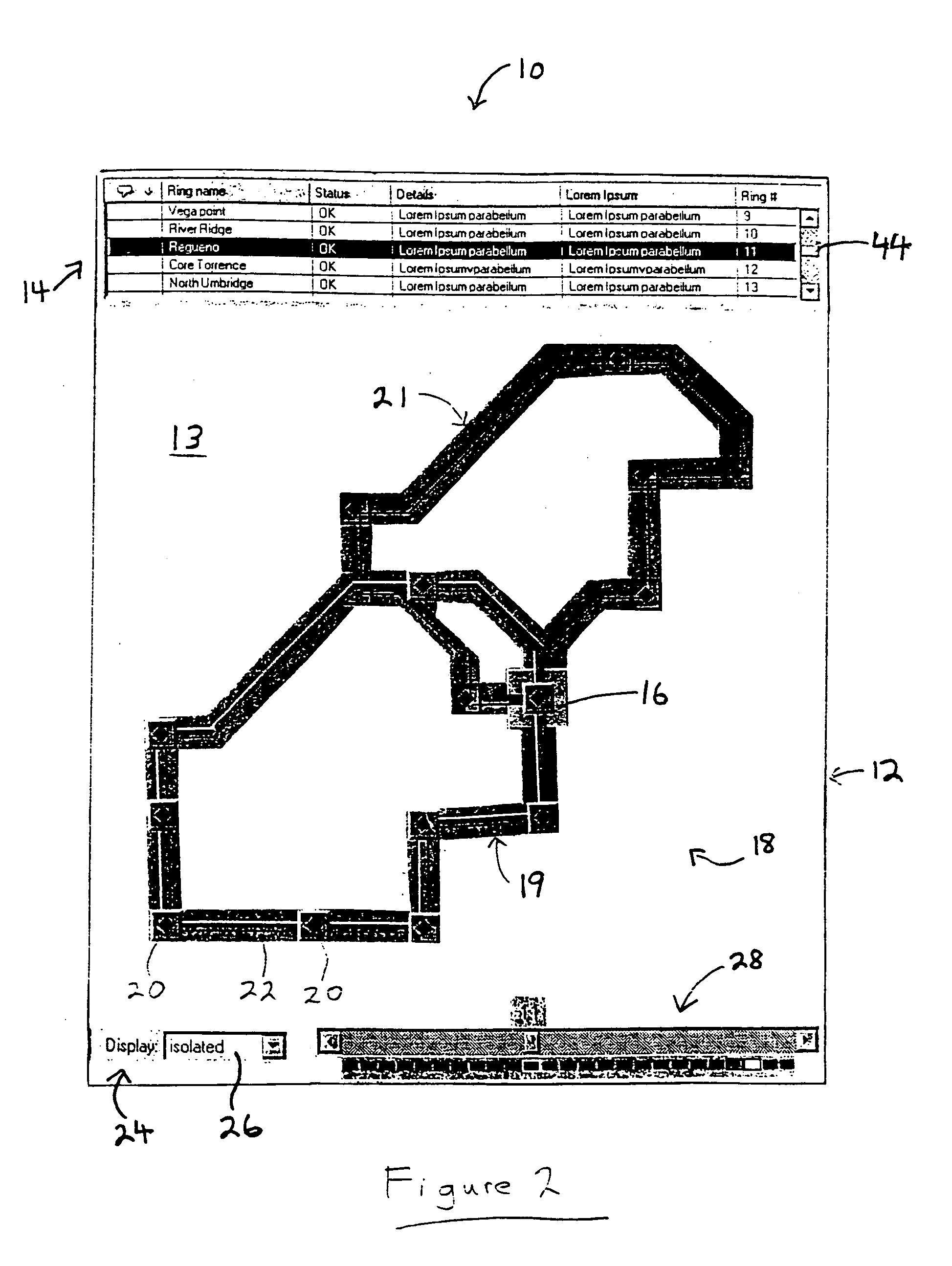 Method and system for visually representing network configurations