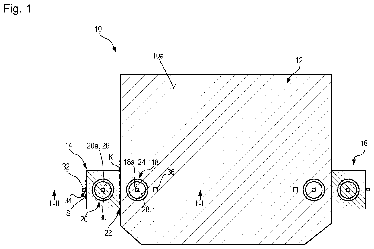 Planar motor vehicle lining component having an integrated doubling reinforcing portion