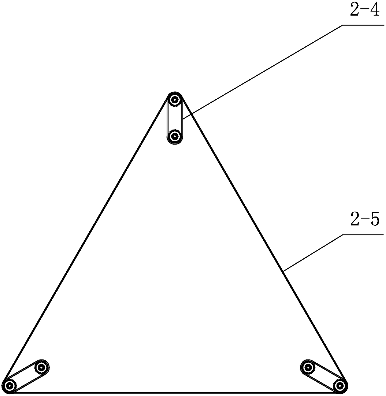 Spatial telescopic arm based on telescopic screw driving