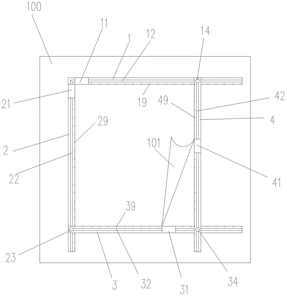 Waterproof material test specimen cutting tool