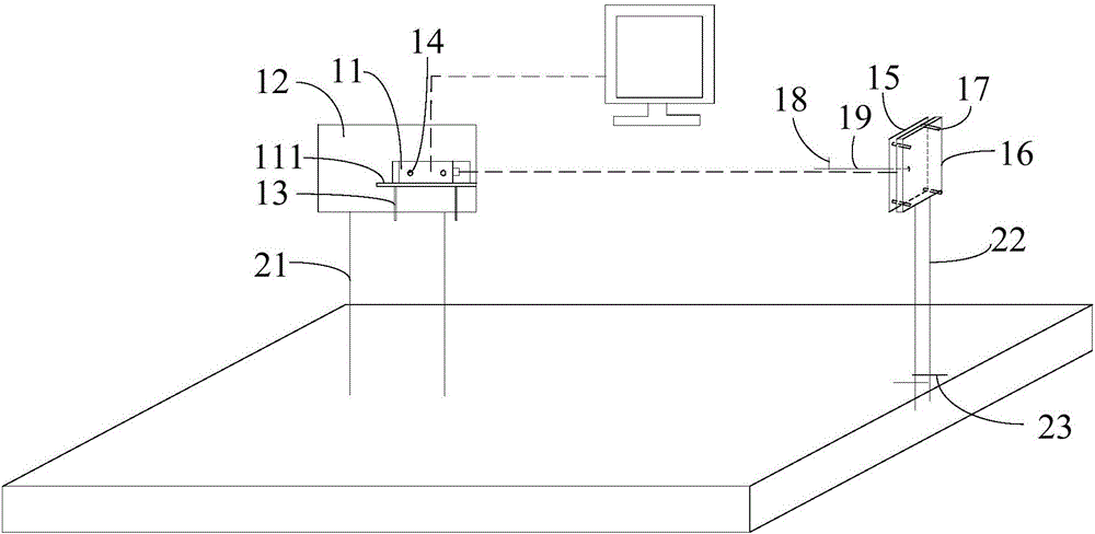 Cast-in-place concrete deformation measuring system and measuring method thereof