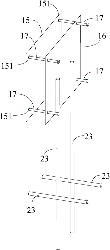 Cast-in-place concrete deformation measuring system and measuring method thereof