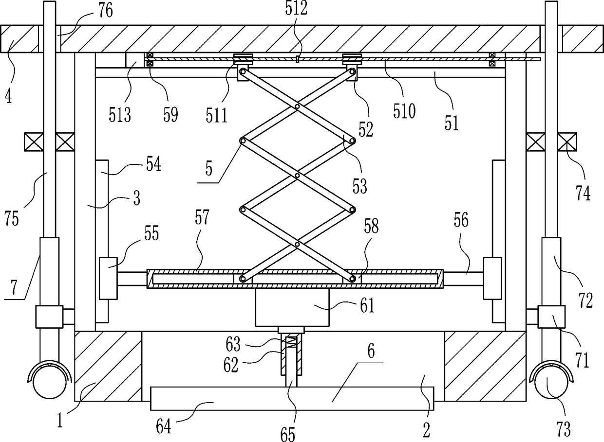 Trowelling device for repairing petroleum asphalt pavement