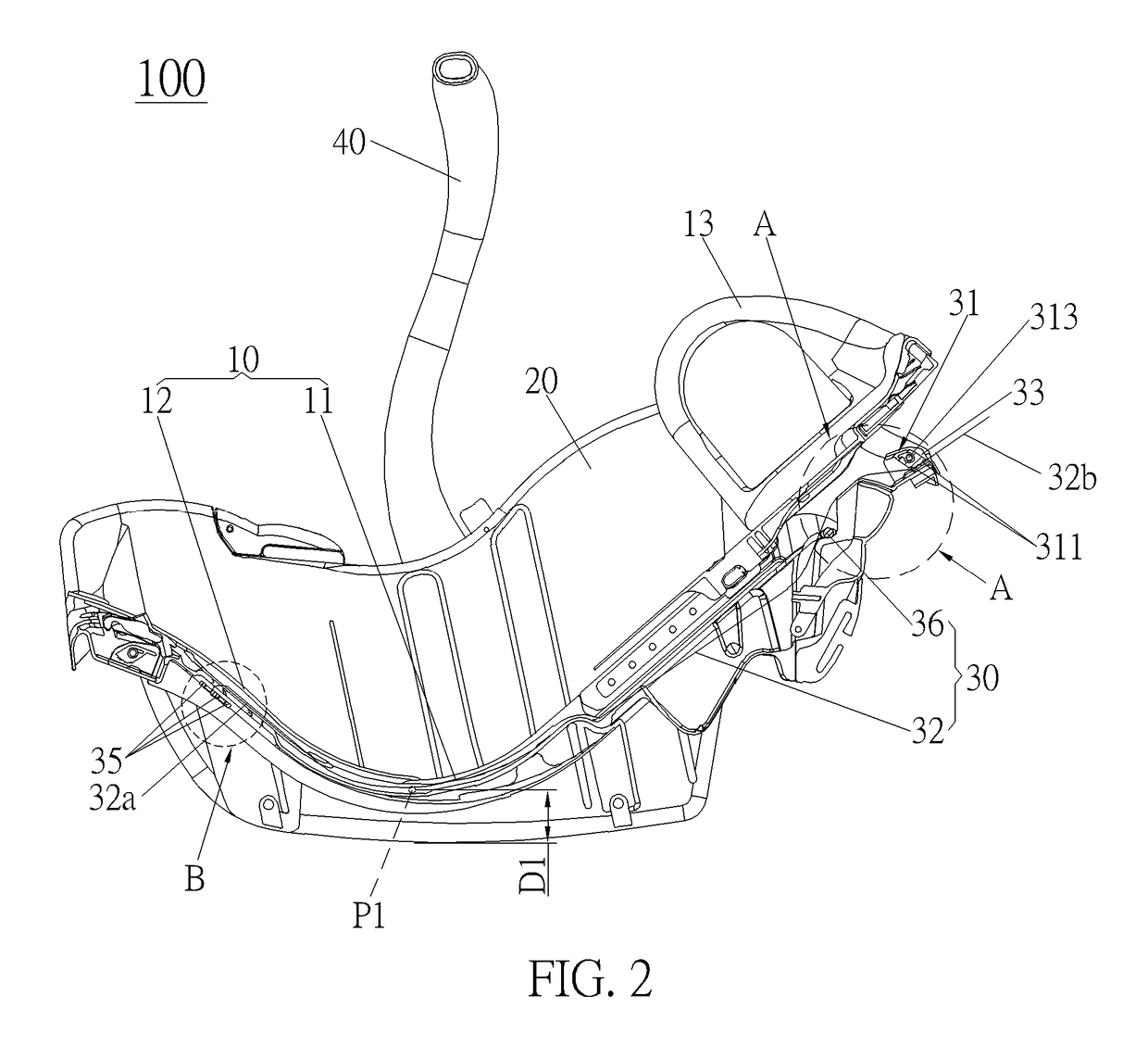 Adjustment mechanism and child safety seat therewith