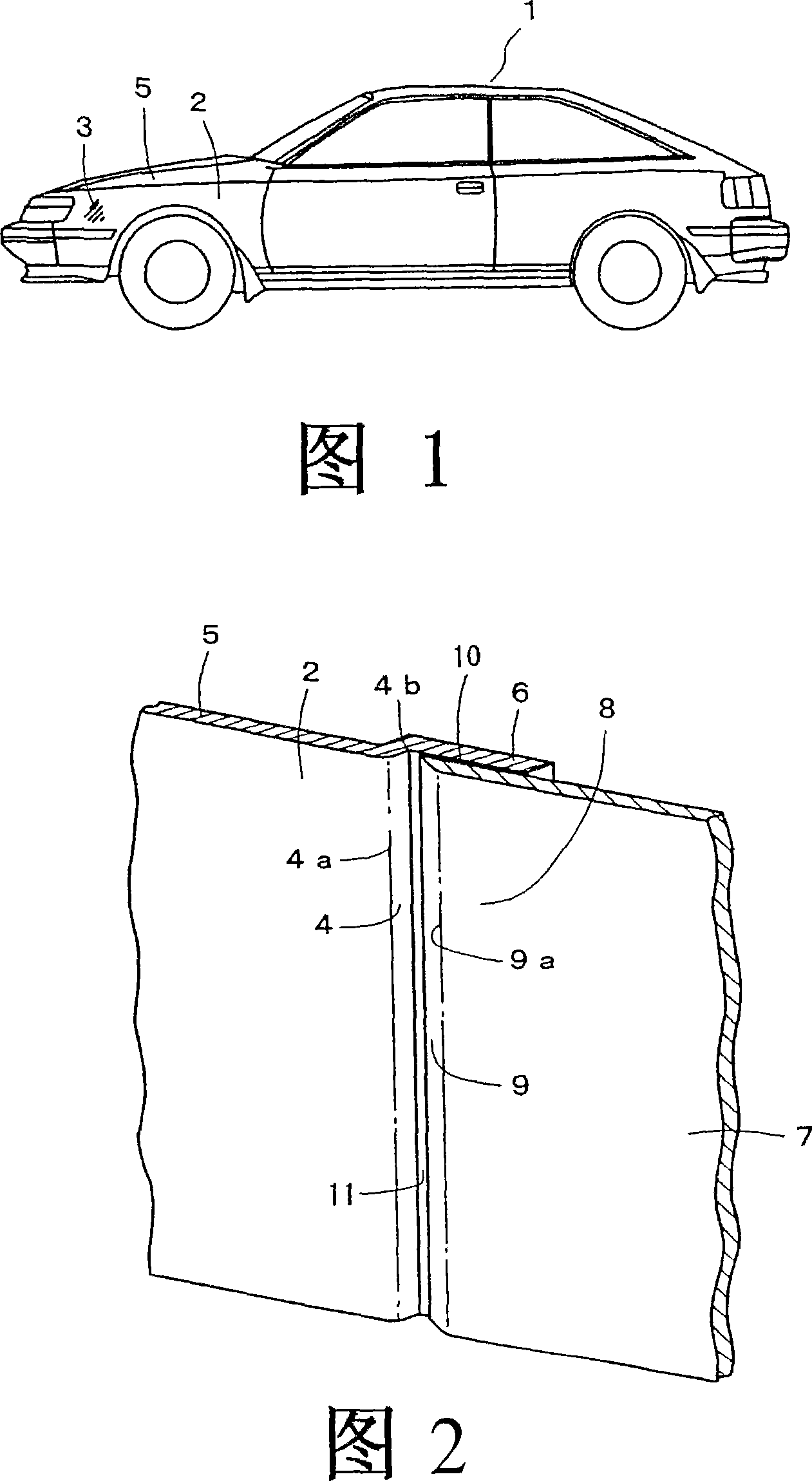 Method for jointing metal sheets and sander