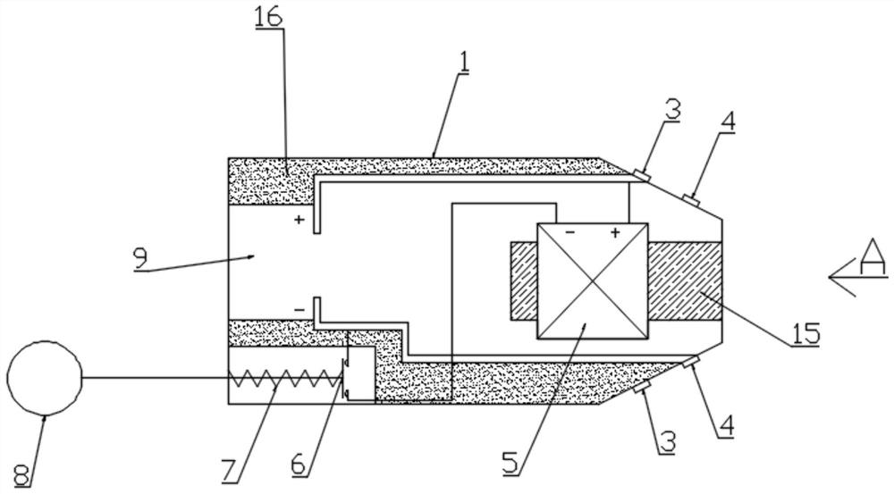 Electric ship charging quick connection device