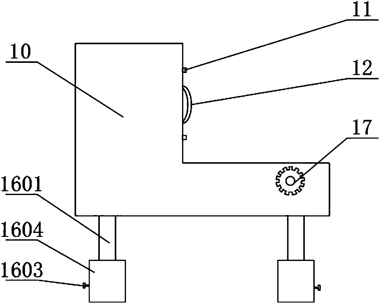 Test table for airtightness of crank case