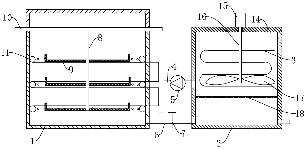 Phosphating treatment device for split pin