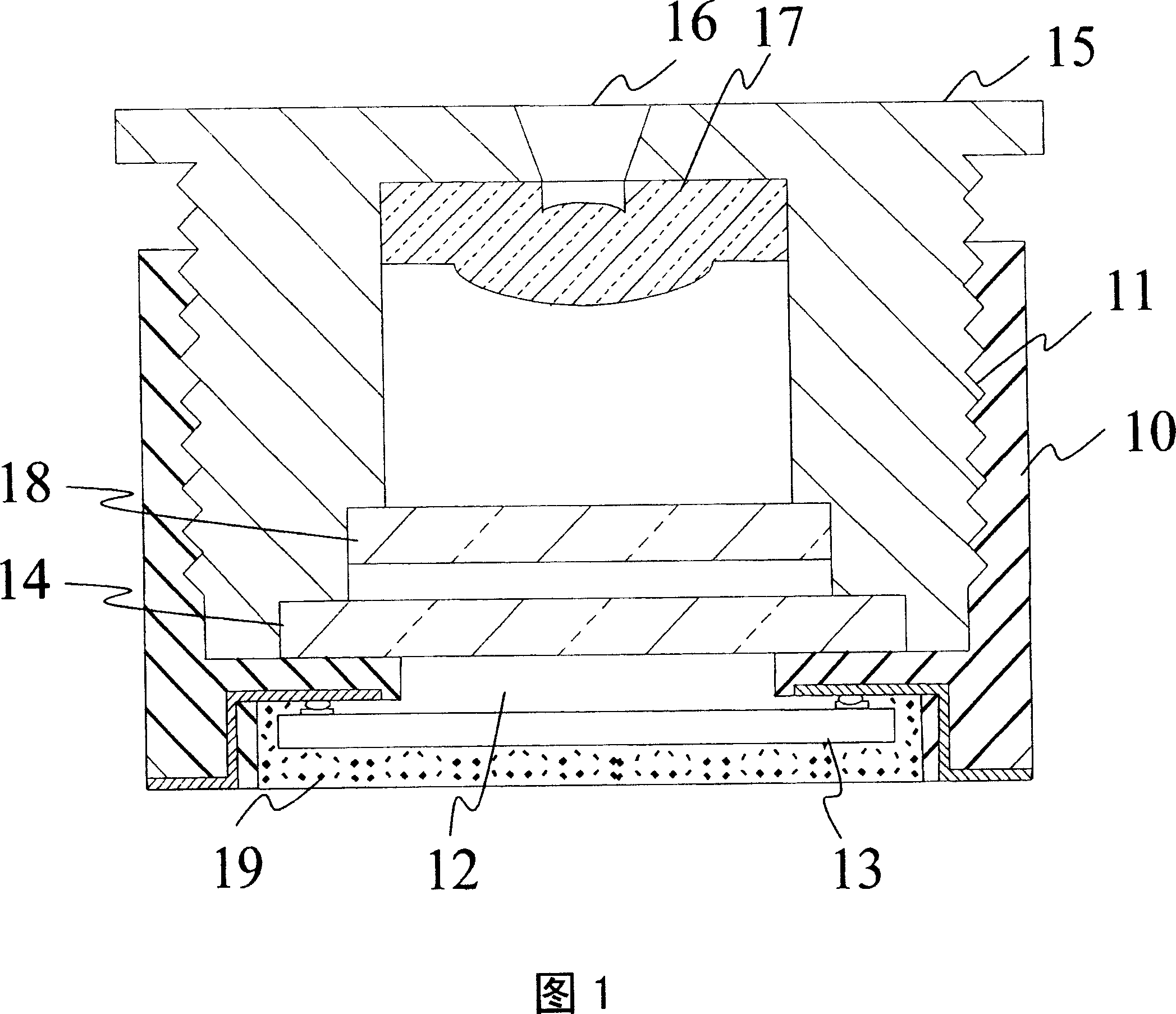 Packaging structure for optical sensing module