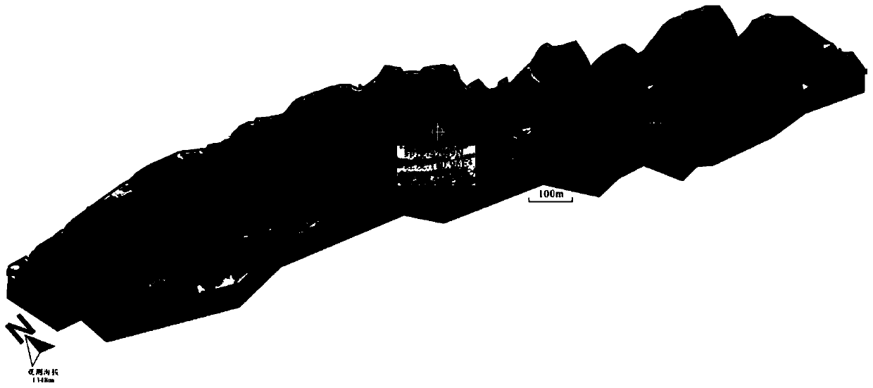 Training image establishing method based on field outcrop three-dimensional model