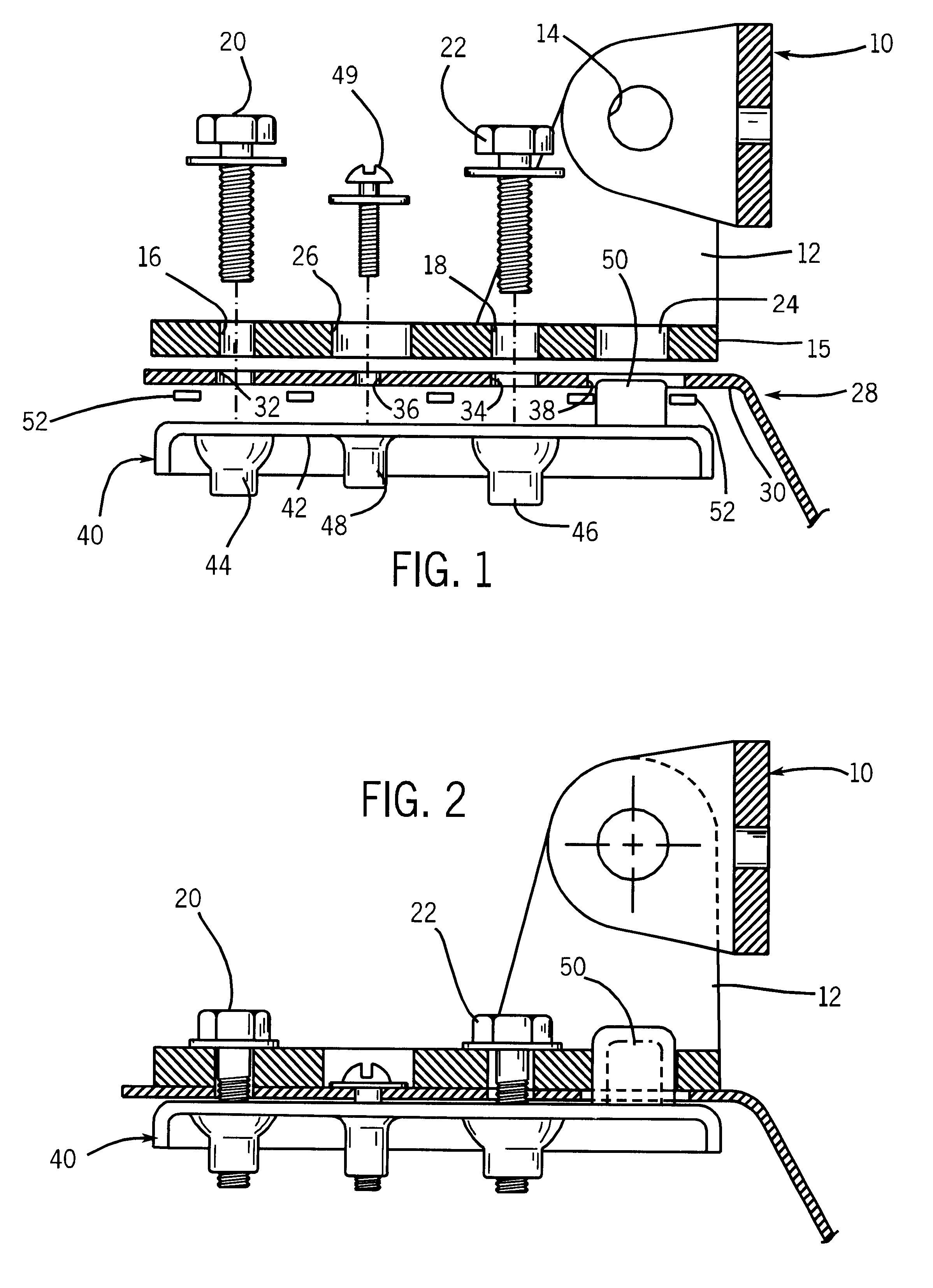 Vehicle door hinge attachment system and method