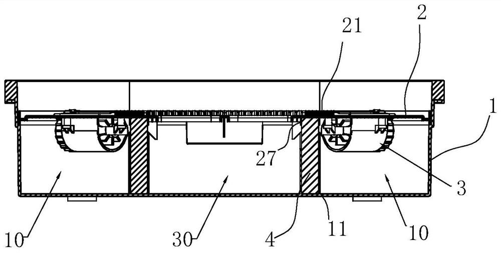 Electric mop cleaning basin