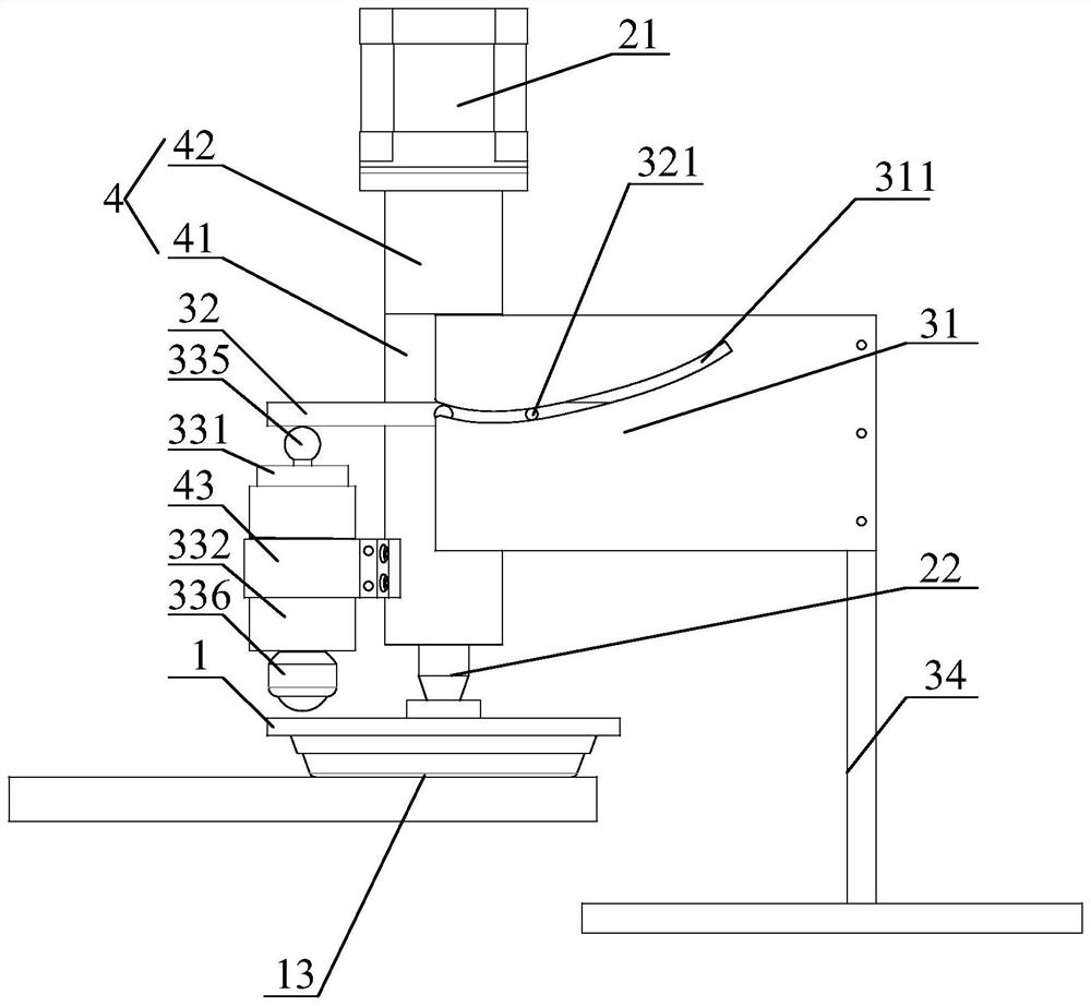 Track control type gravity center adjustable polishing mechanism and polishing method