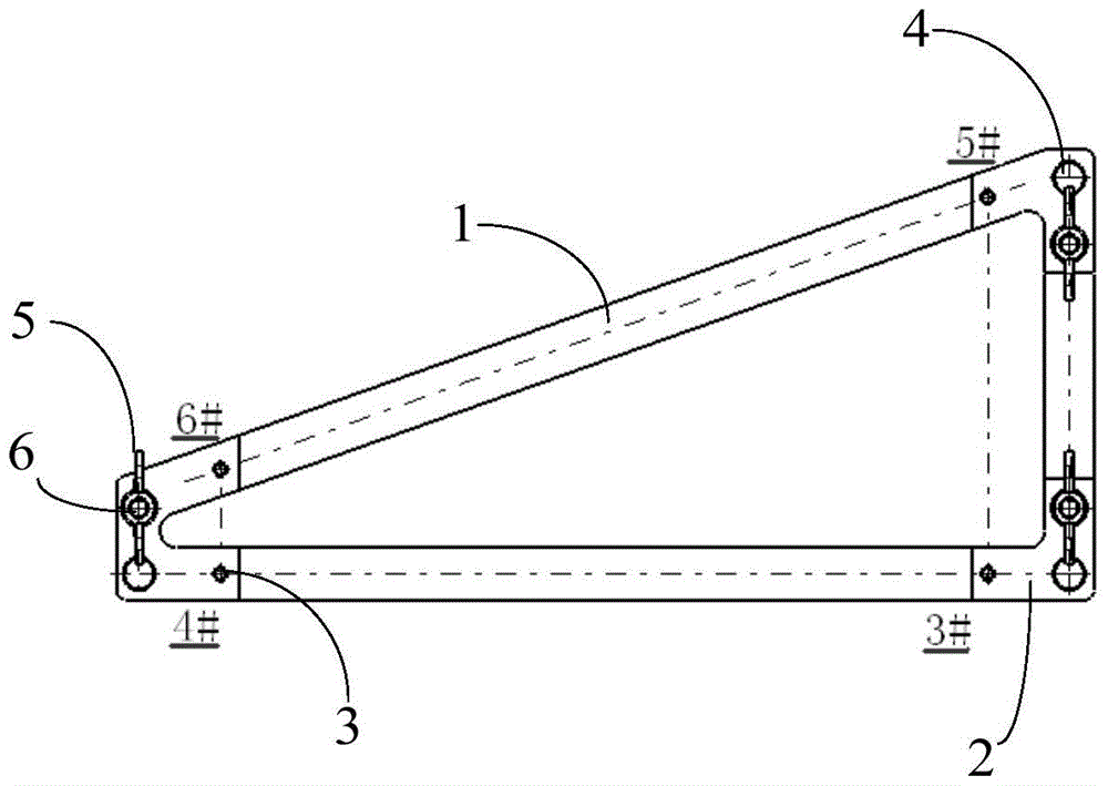 Aircraft seat slide rail position detection device and its measuring method