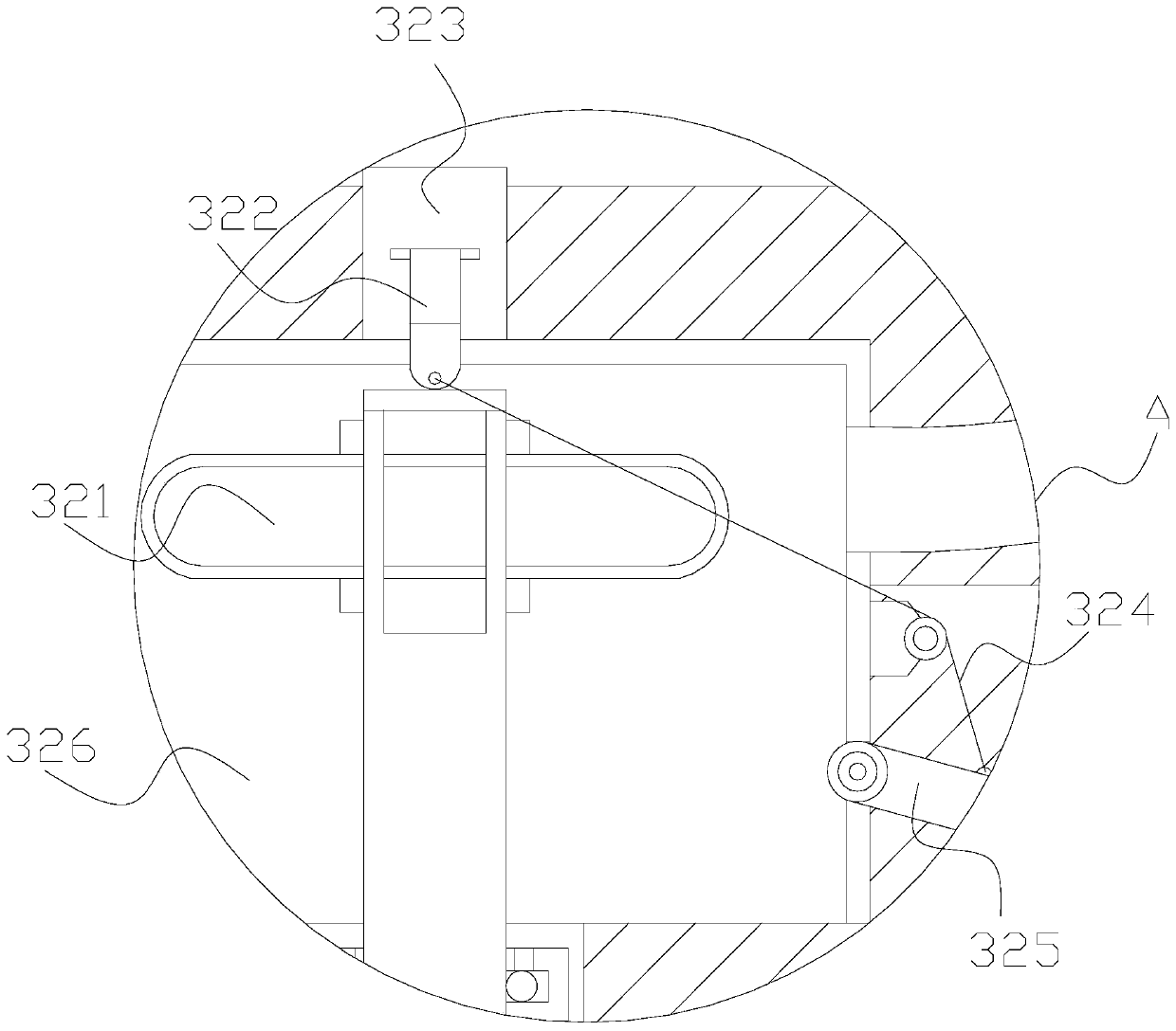 A high-voltage line connection device for water braking air circulation anti-flashover insulators