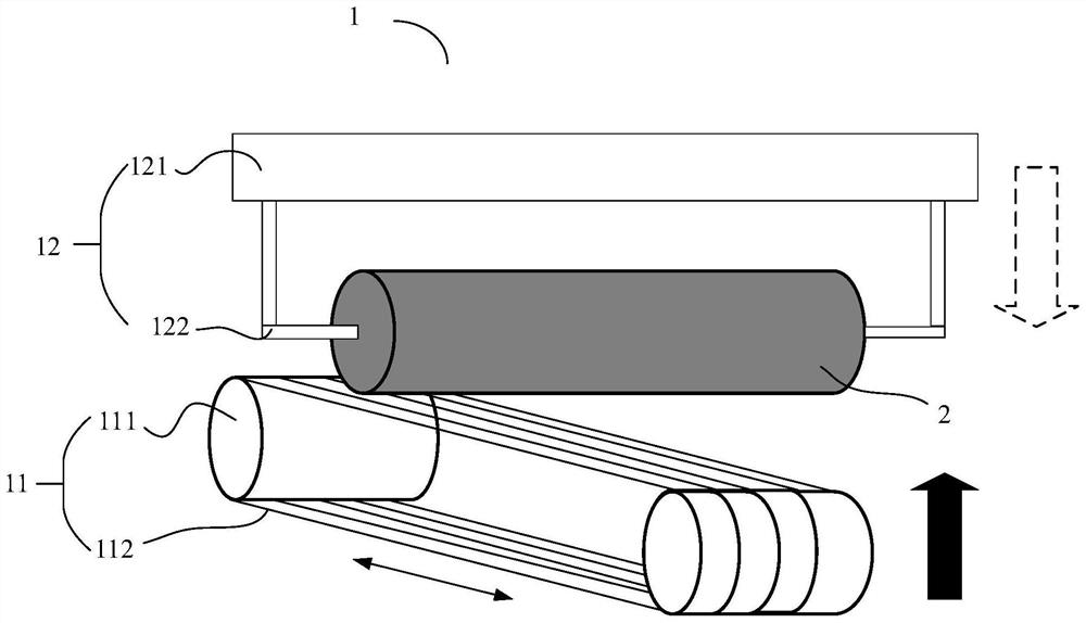 Method and device for multi-wire cutting of crystal bar