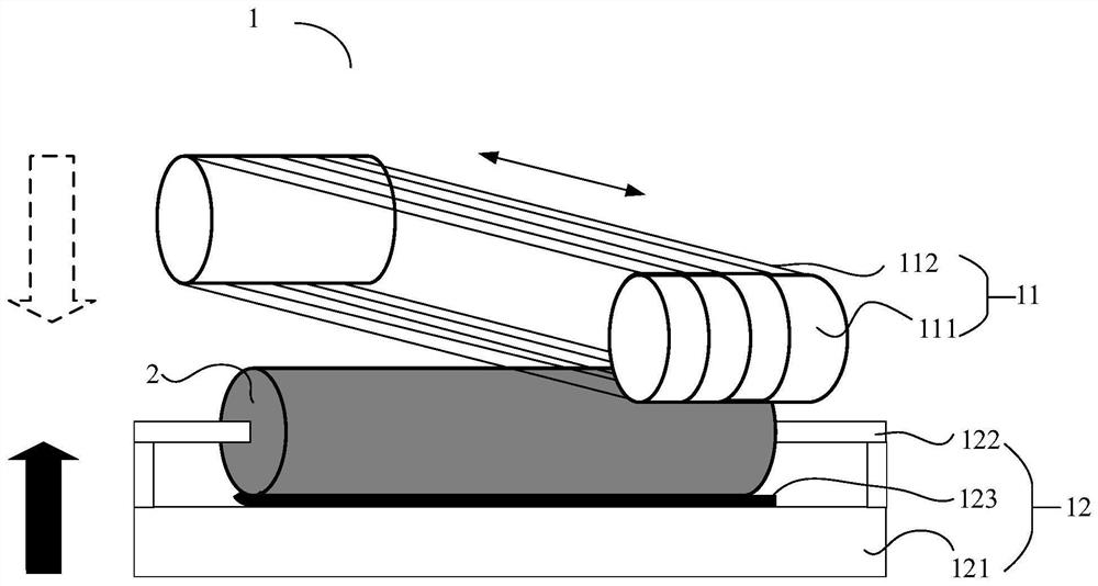 Method and device for multi-wire cutting of crystal bar