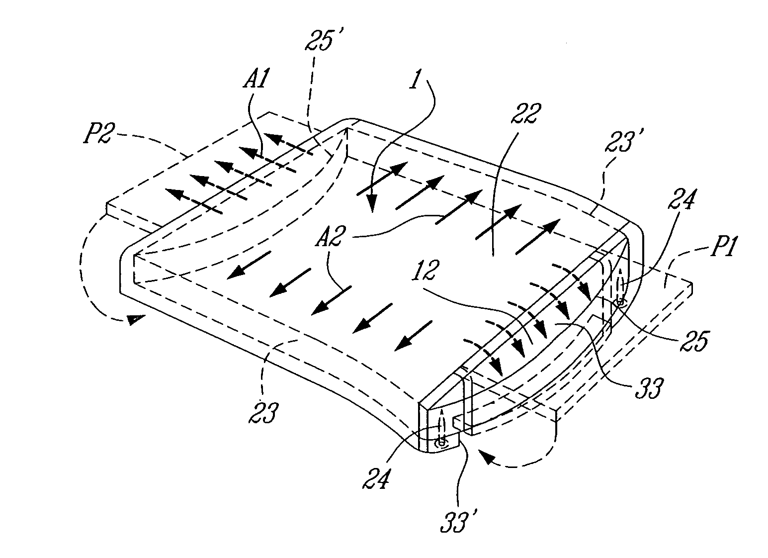 Seat structure with elastic suspension