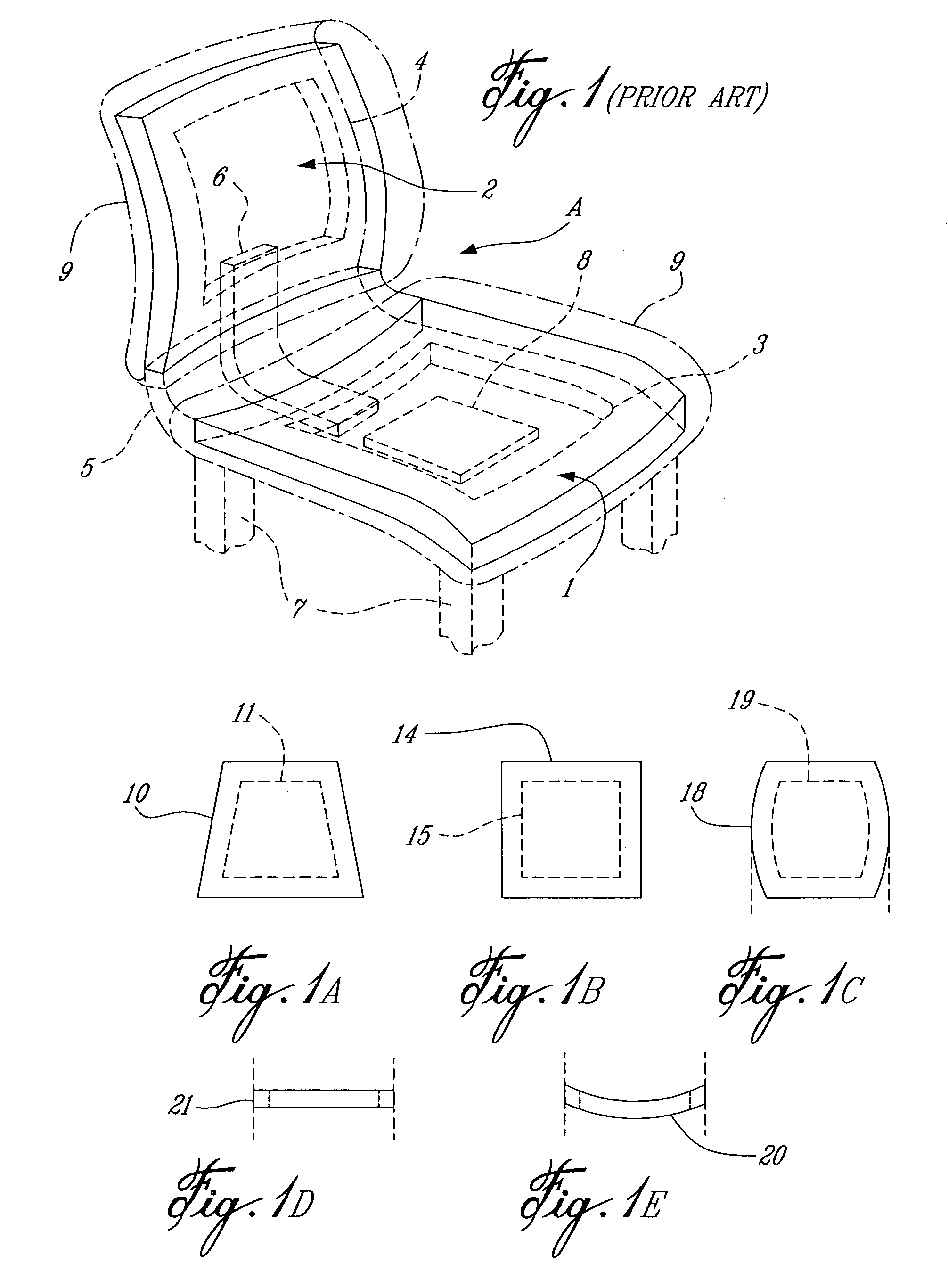 Seat structure with elastic suspension