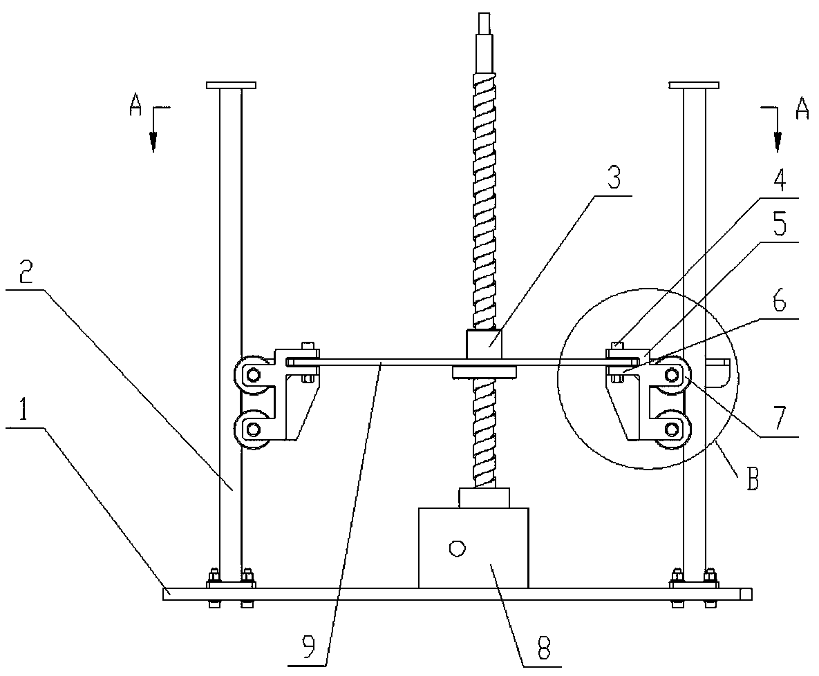 Vertical lifting mechanism capable of guiding and positioning