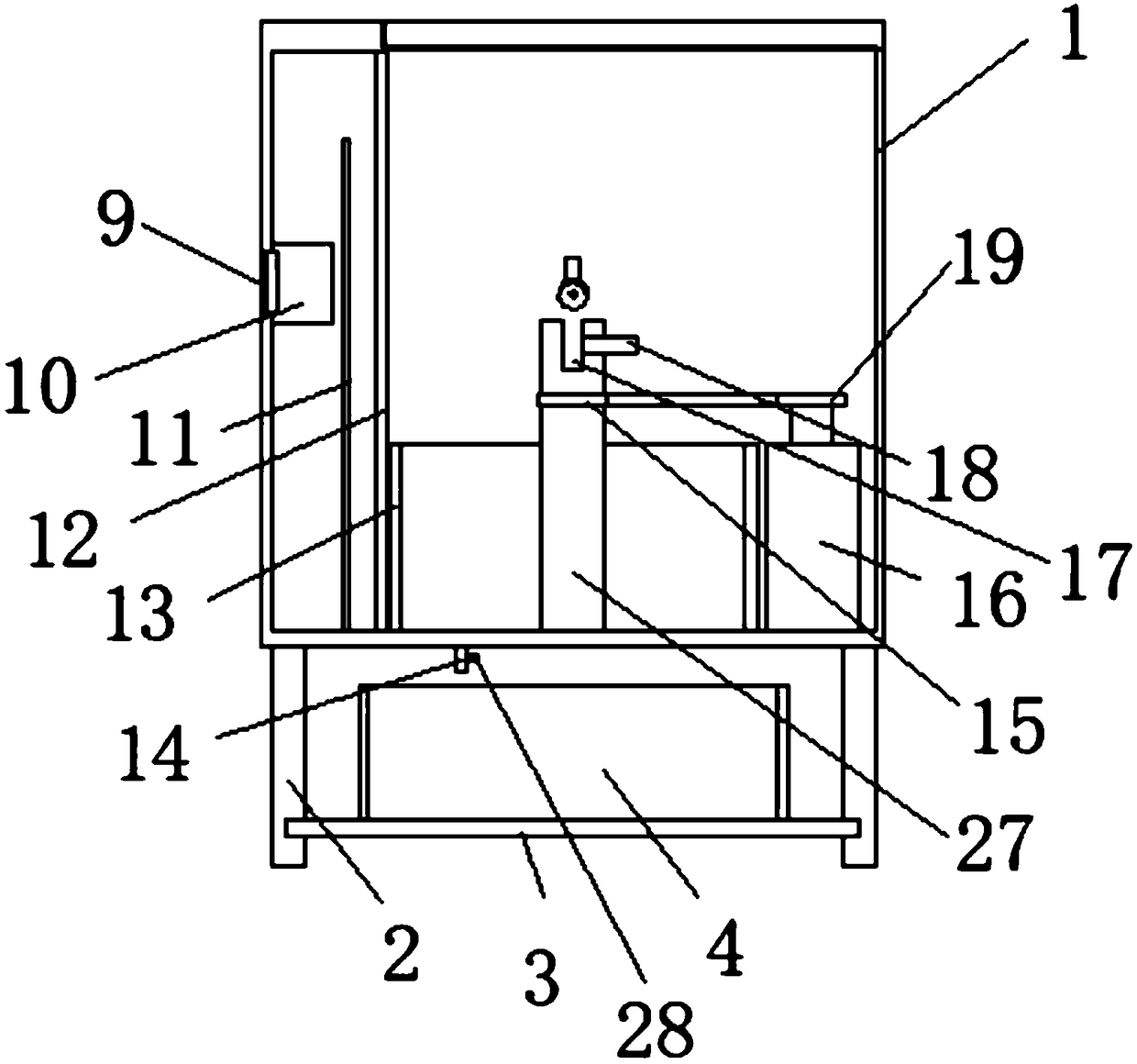 Anaesthetic mask cleaning device for anesthesiology department