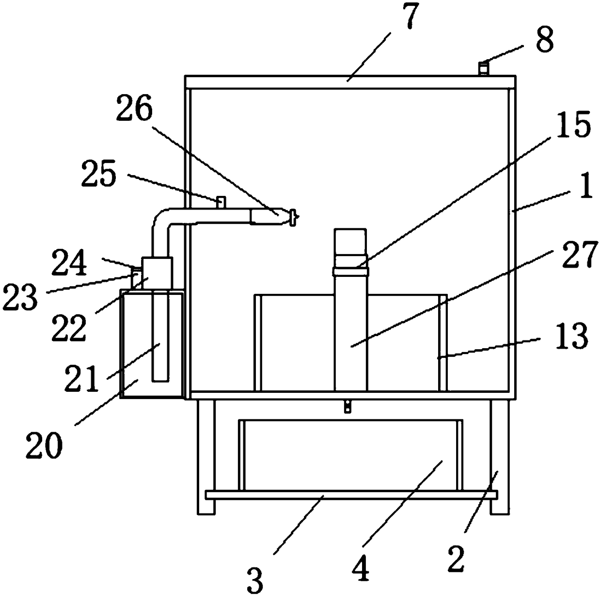 Anaesthetic mask cleaning device for anesthesiology department