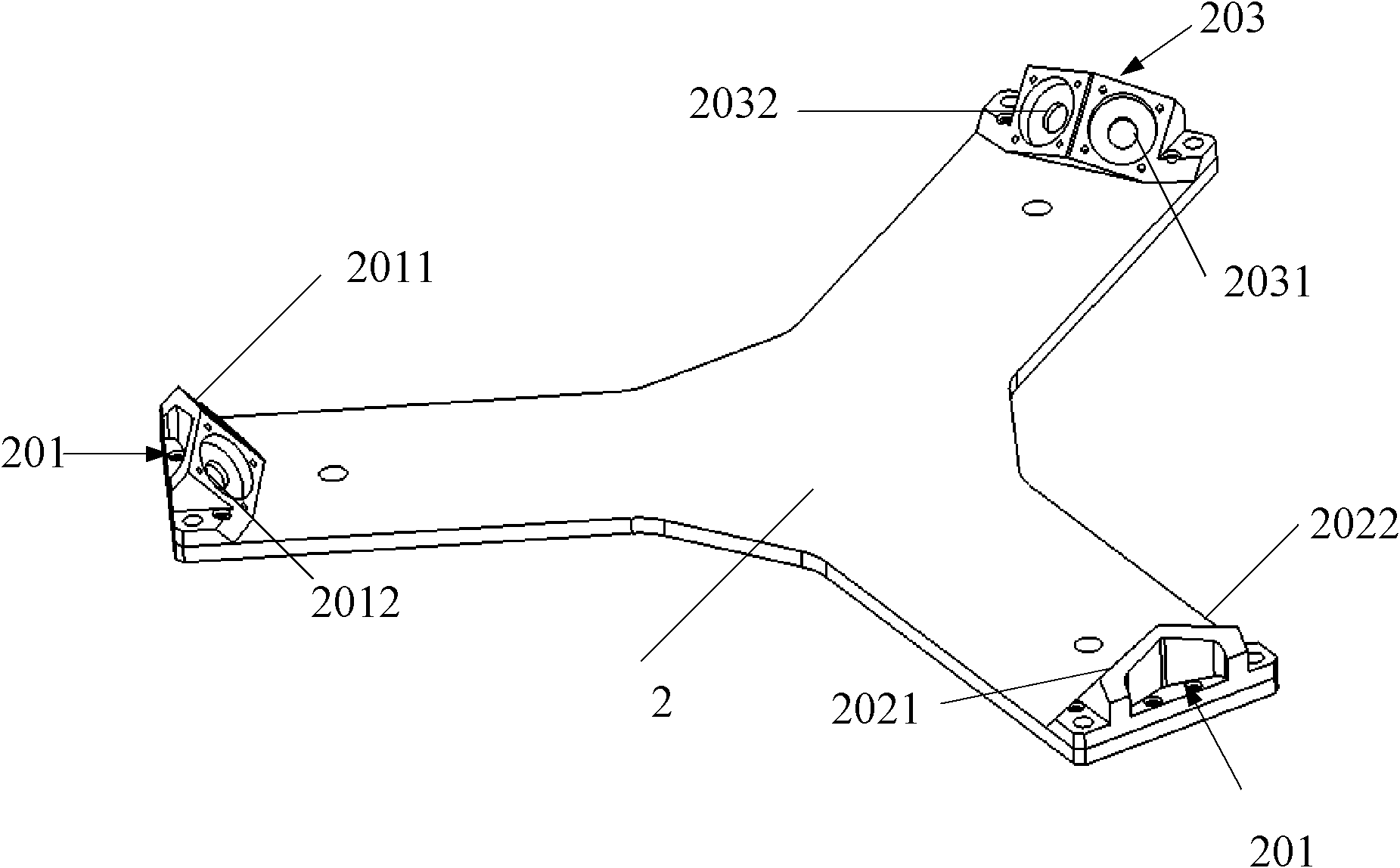 Hydraulic vibration active isolation platform