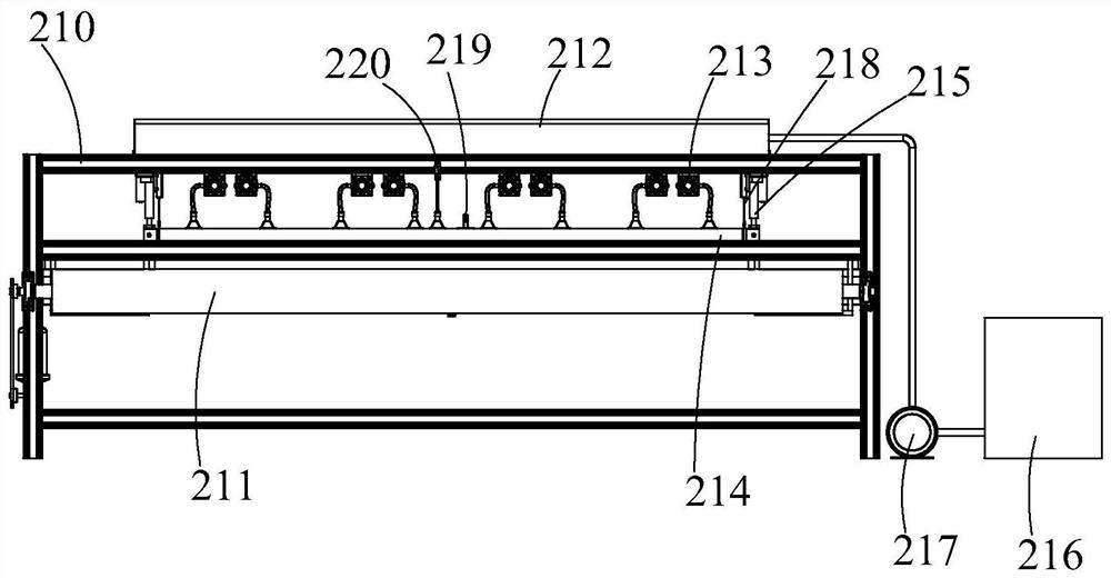 Air knife spraying and sizing device and method for digital printing pretreatment of high-pile fabric