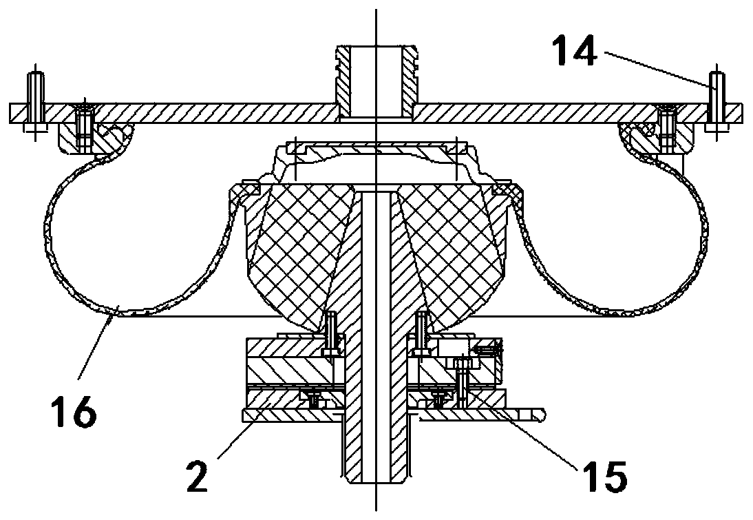 A secondary suspension device and frame