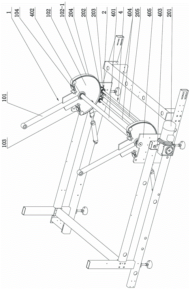 A swing arm mechanism for reciprocating and moving wall and floor tiles