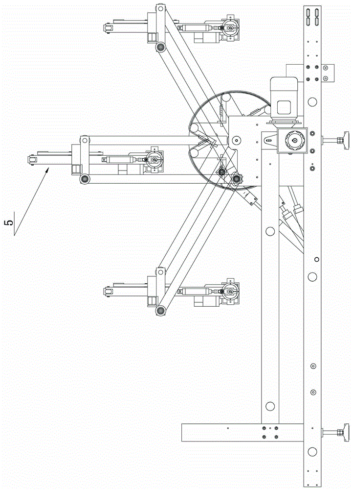 A swing arm mechanism for reciprocating and moving wall and floor tiles