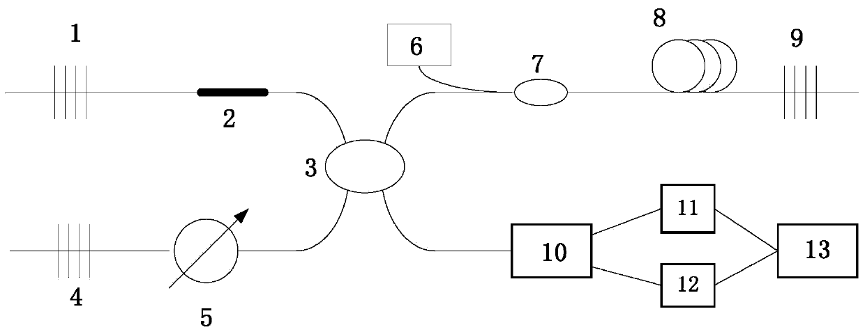 Optical fiber acoustic sensor and optical fiber acoustic detection method