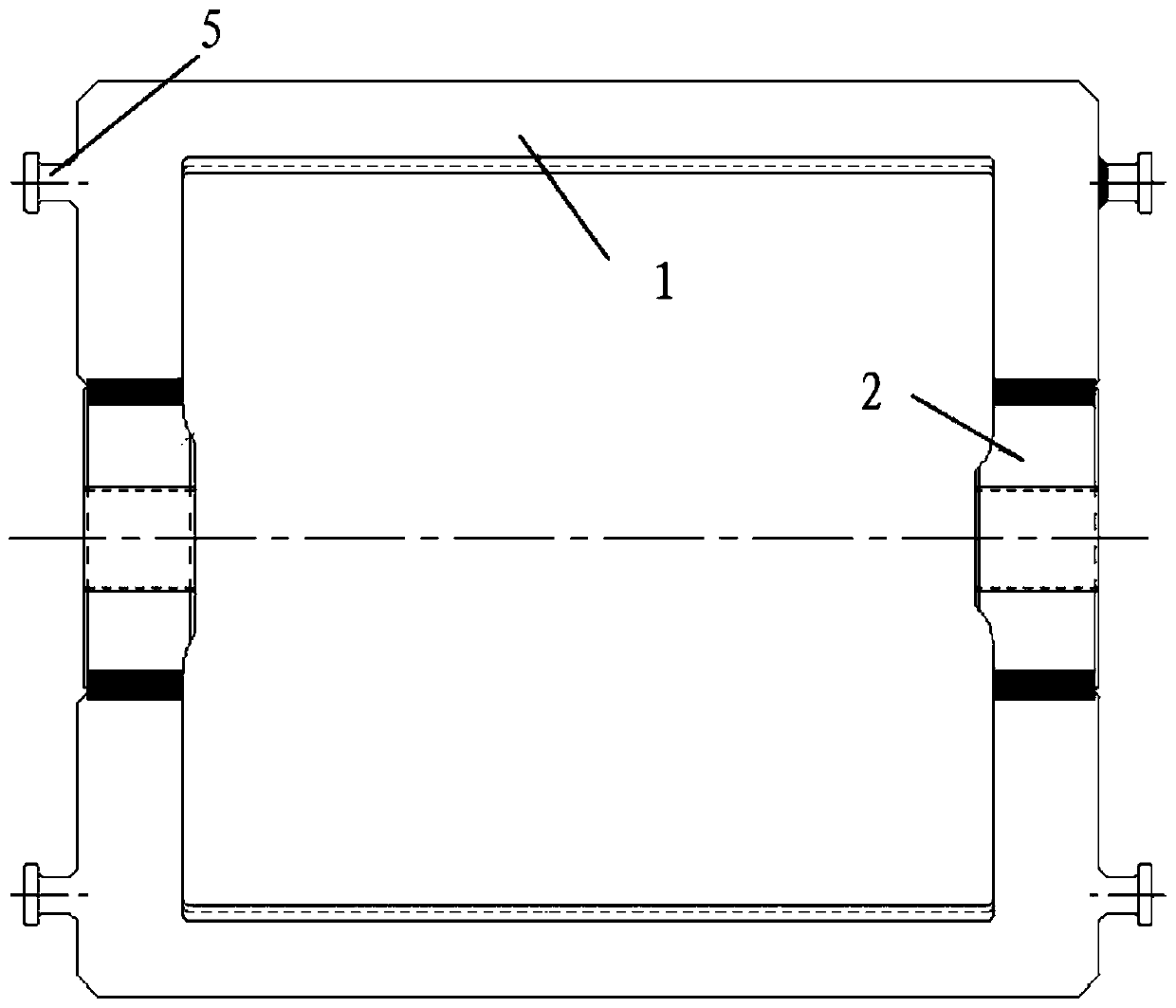 Method for controlling angular deformation of horizontal flanges